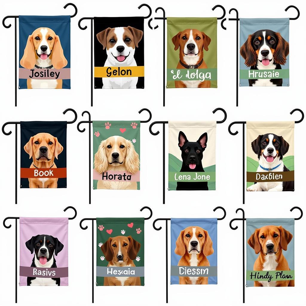 Dog Garden Flag Designs