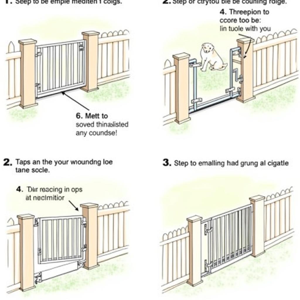 Installing a dog gate outside