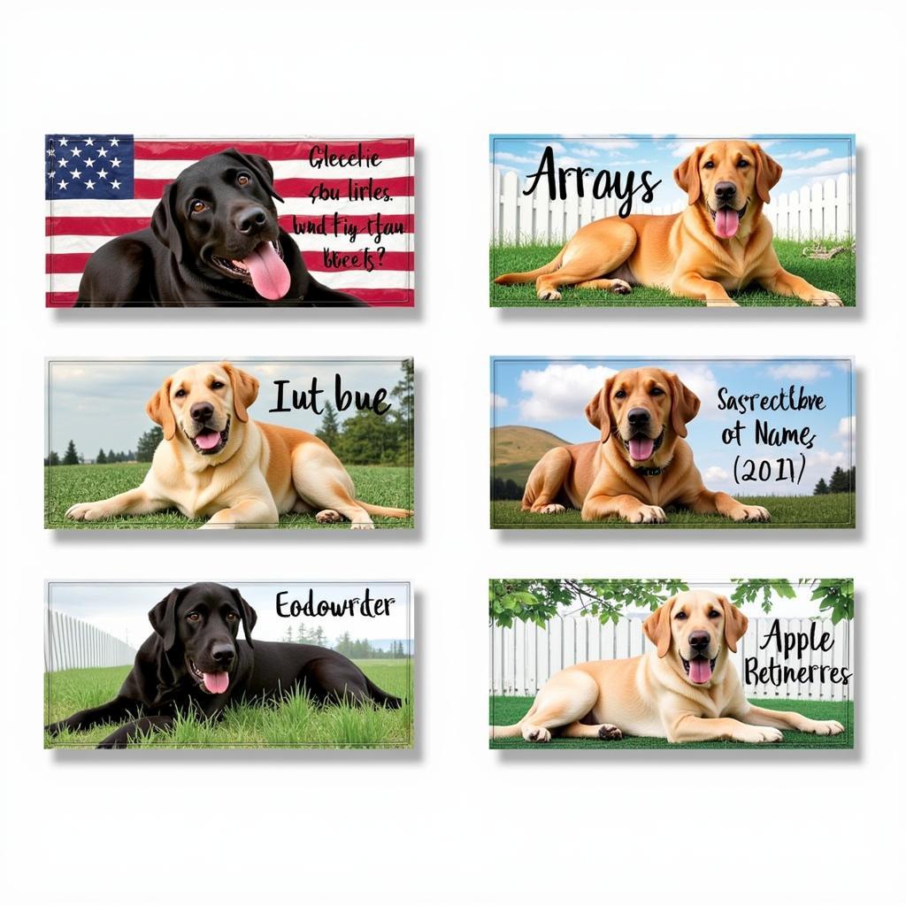 Dog mailbox cover designs with various breeds