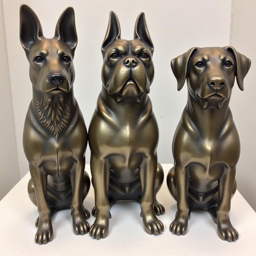 Metal Dog Wine Bottle Holder Sculptures