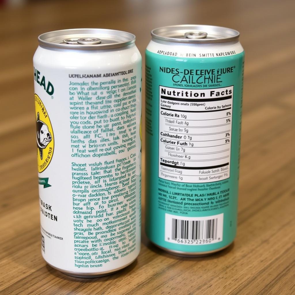 Dogfish Head Seltzer Nutritional Label