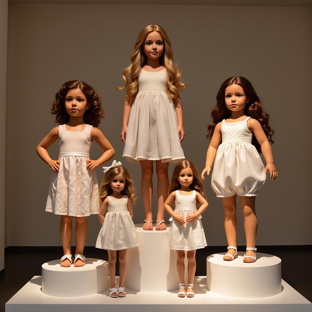 Doll Display with Stands