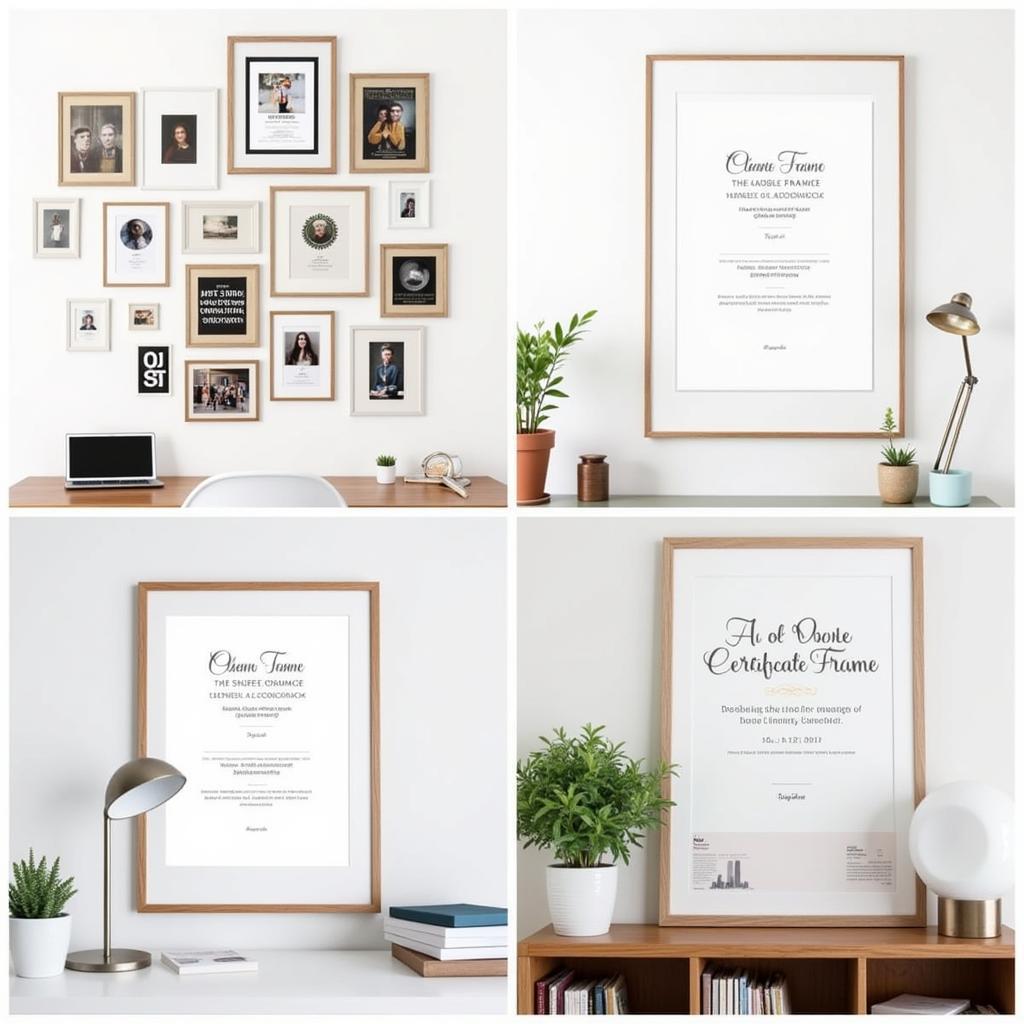 Creative Display Ideas for Double Certificate Frames