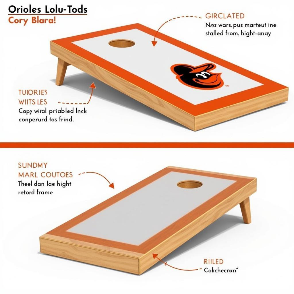 Durable Orioles Cornhole Boards