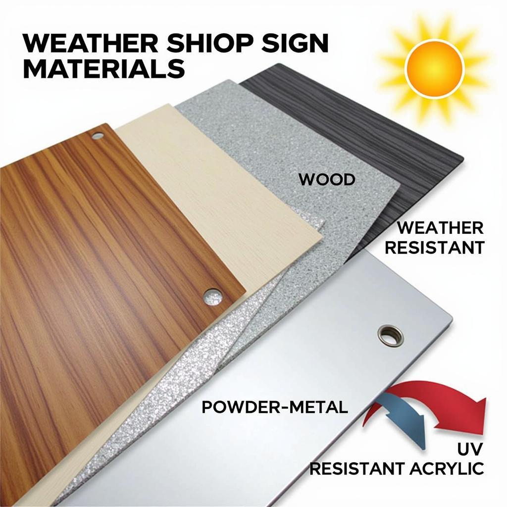 Weather-Resistant Outdoor Garage Sign Materials