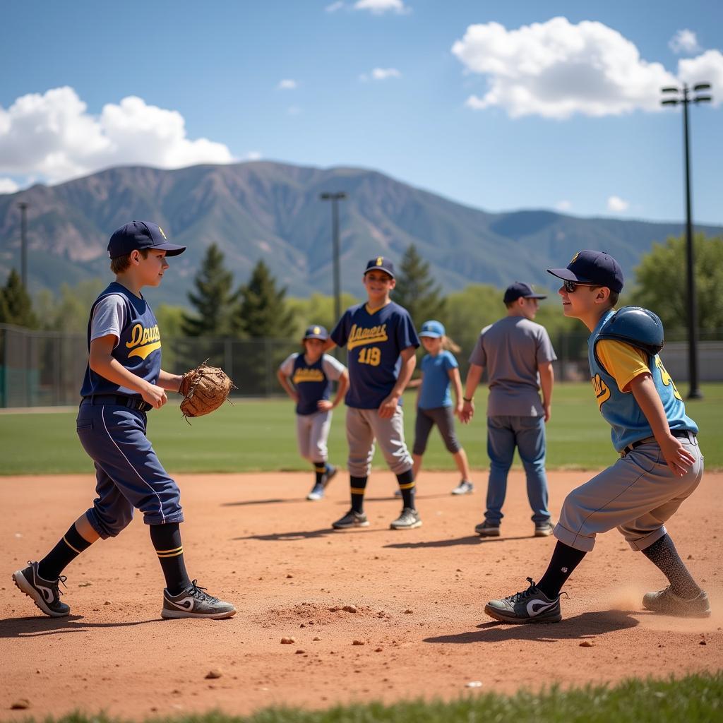 Durango Colorado Youth Baseball Practice