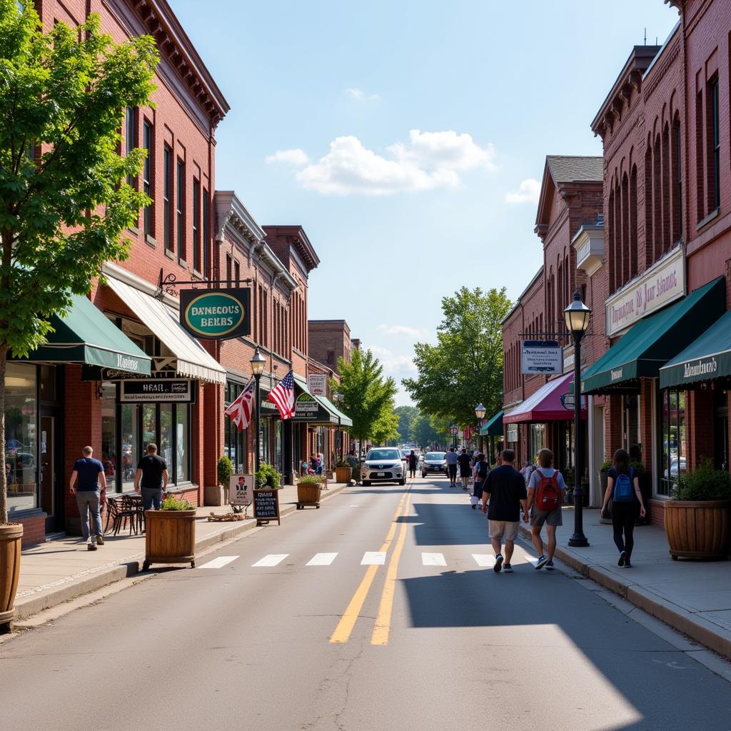 Downtown Dyersville Iowa