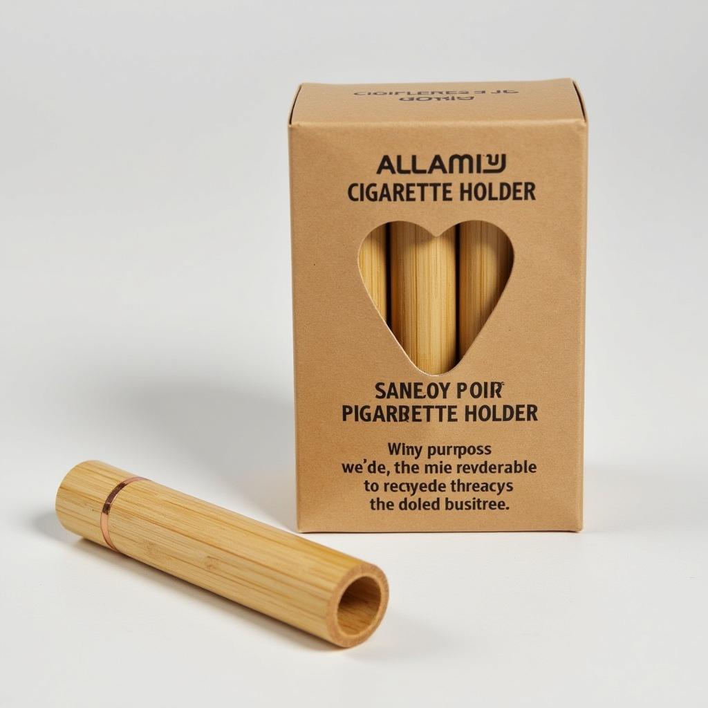 Eco-friendly cigarette holder in packaging