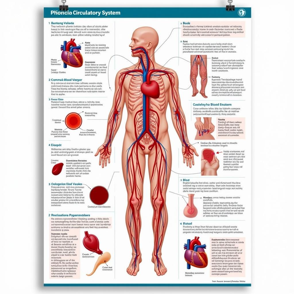 Educational Poster of the Circulatory System