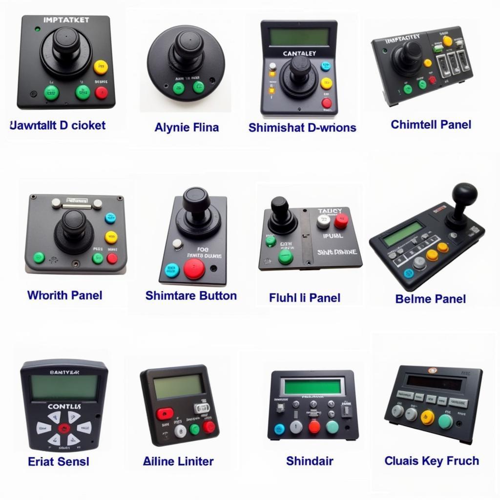 Close-up of electric wheelchair controls