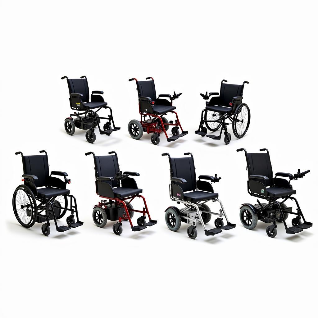 Different electric wheelchair models