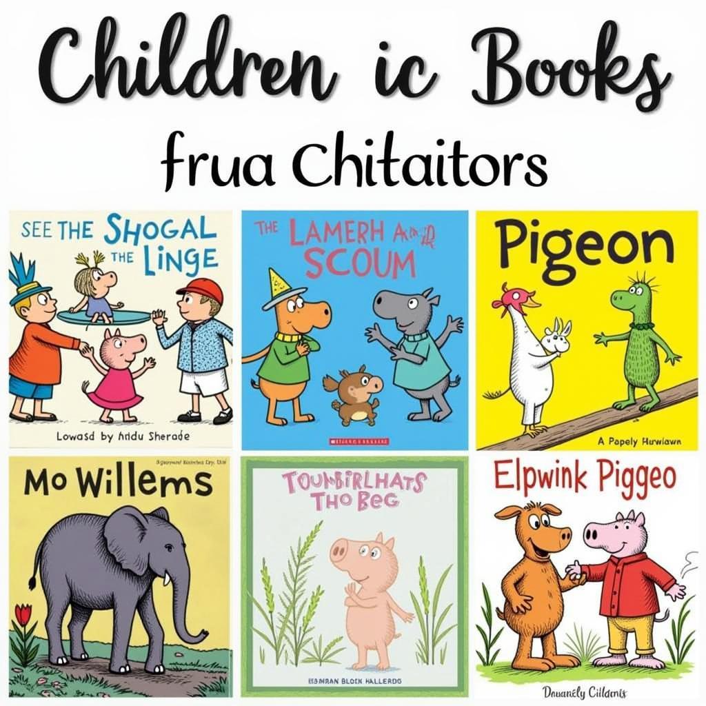 Children's books featuring Elephant and Piggie and Pigeon characters