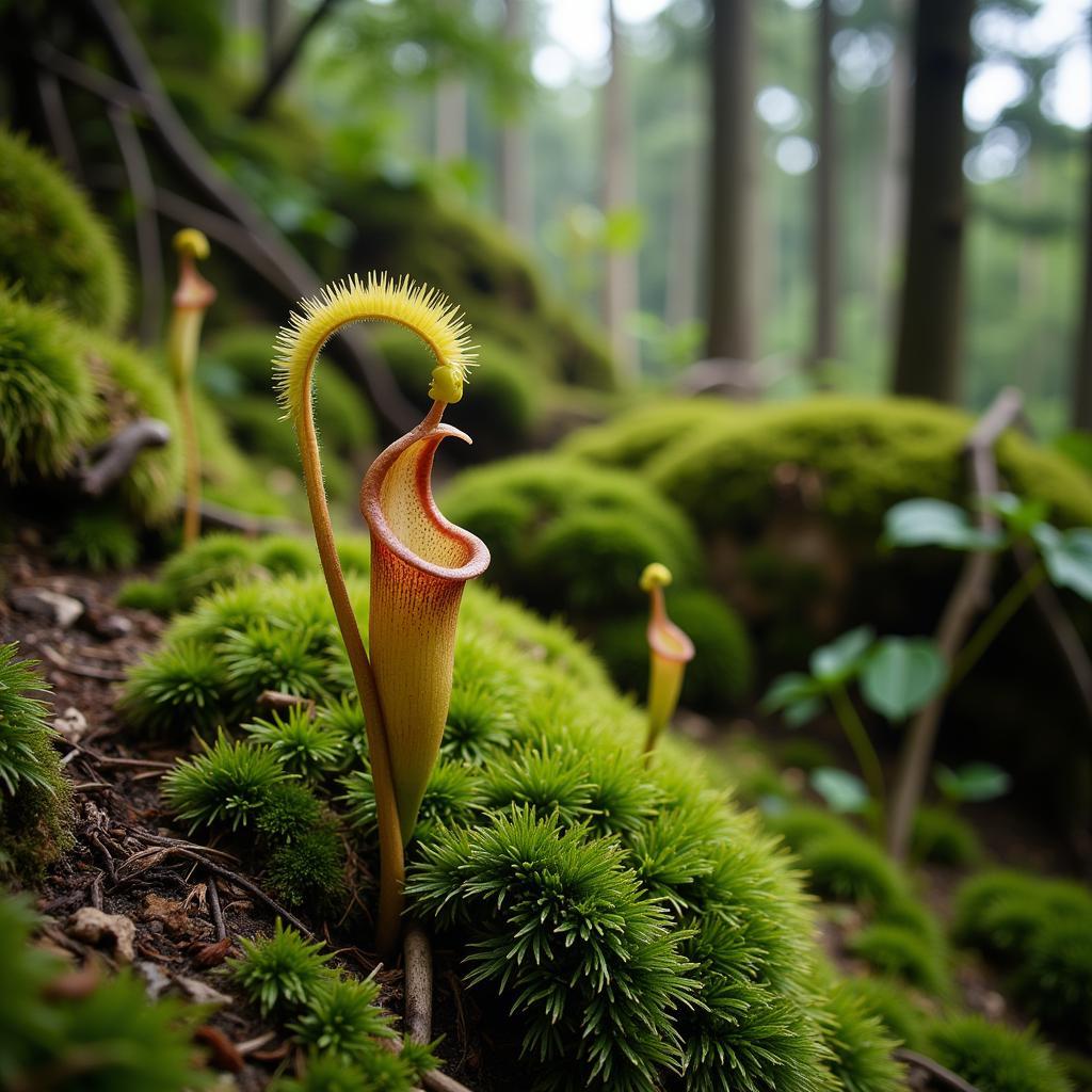 Elephant Pitcher Plant in its Natural Habitat