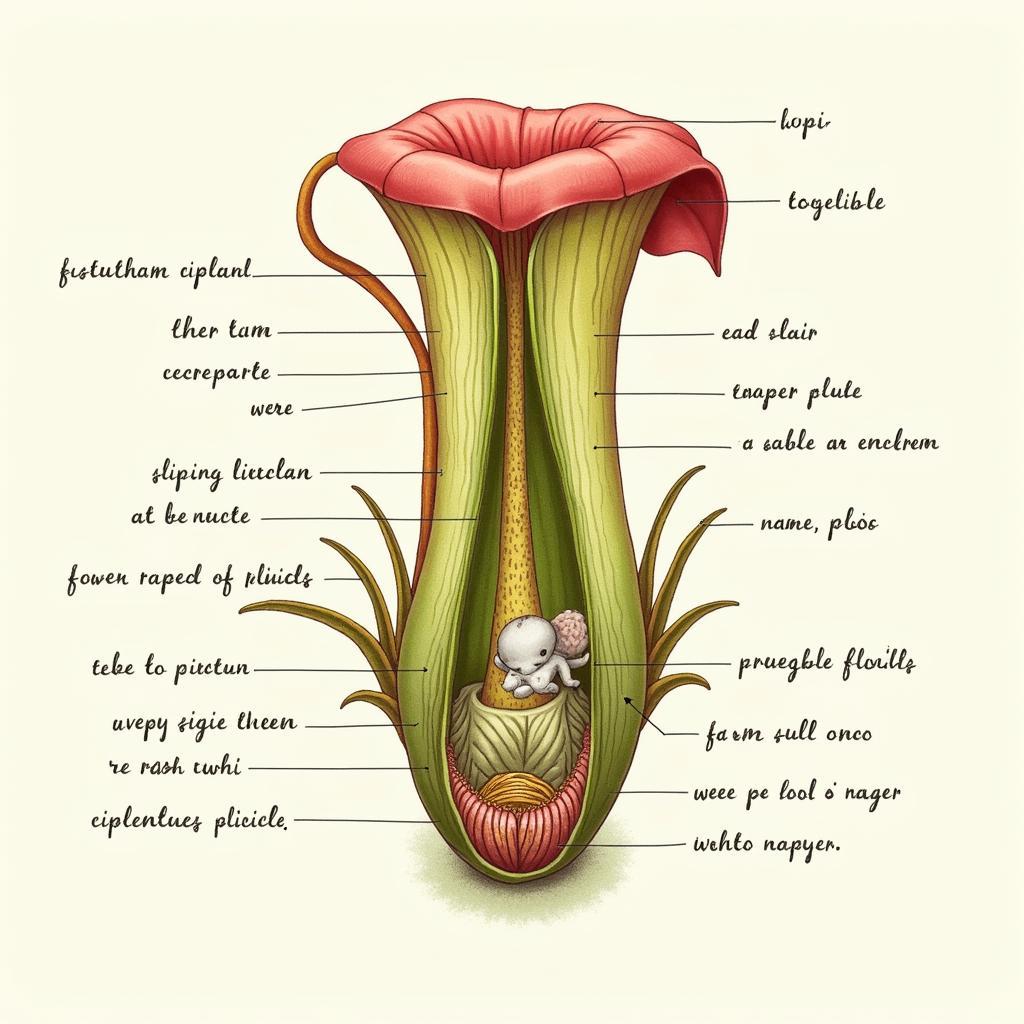 Elephant Pitcher Plant Trapping Mechanism