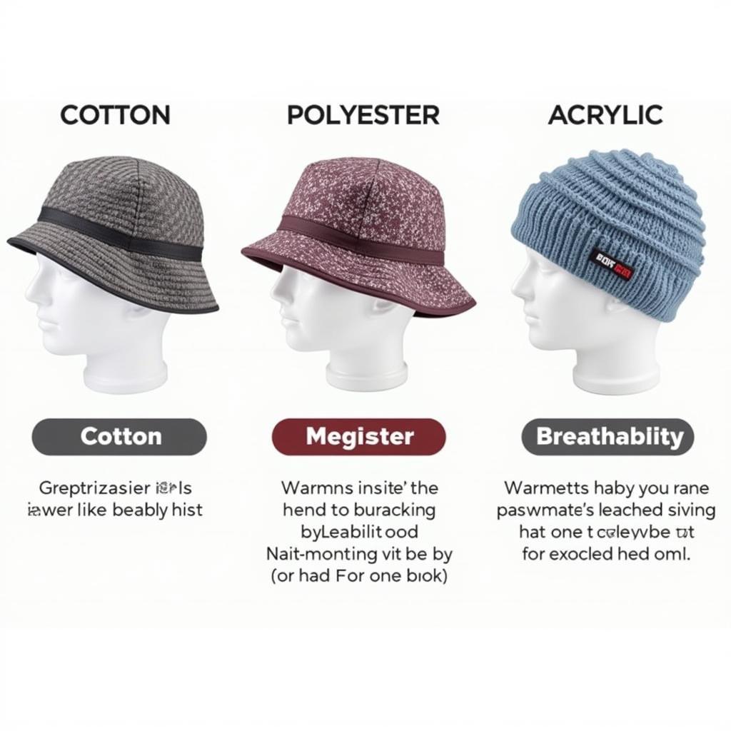 EMS Hat Materials Comparison: Cotton, Polyester, and Acrylic