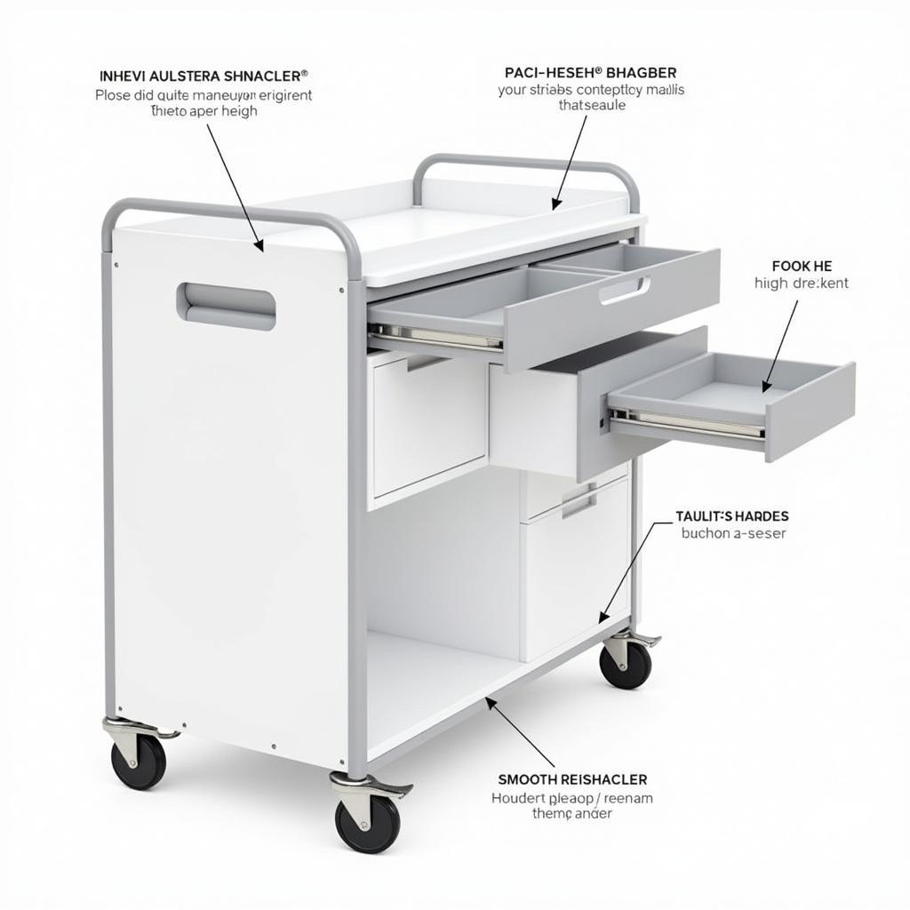 Ergonomic Features of a Metro Medical Cart