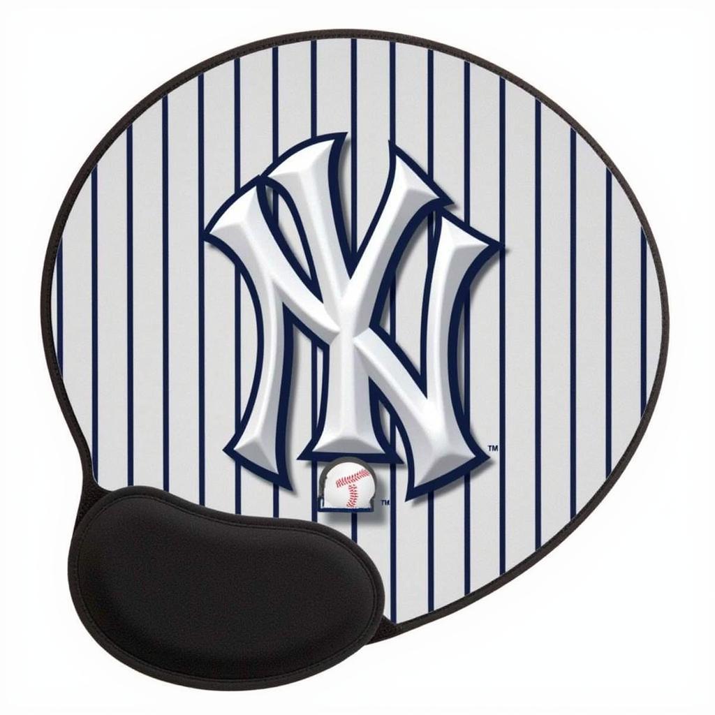 Ergonomic New York Yankees Mouse Pad with Wrist Rest