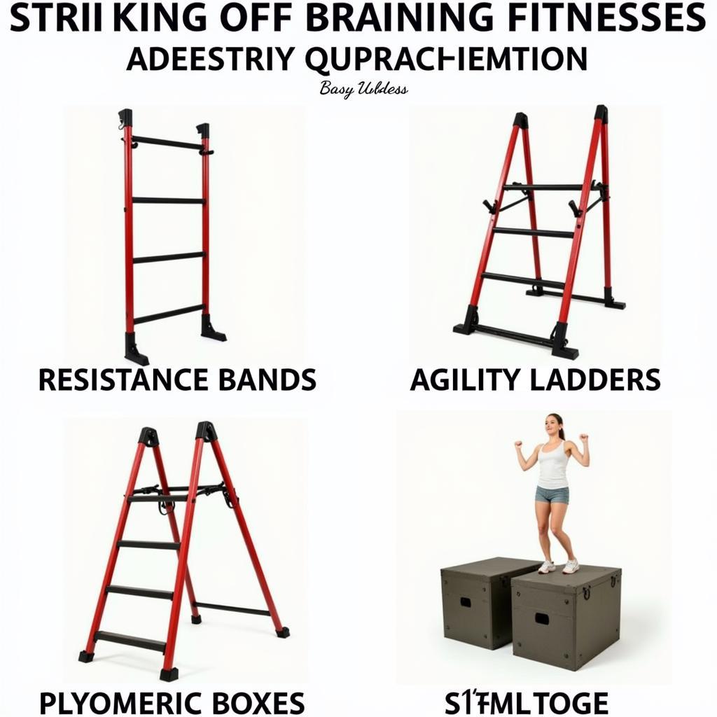 Various pieces of equipment used in spring training