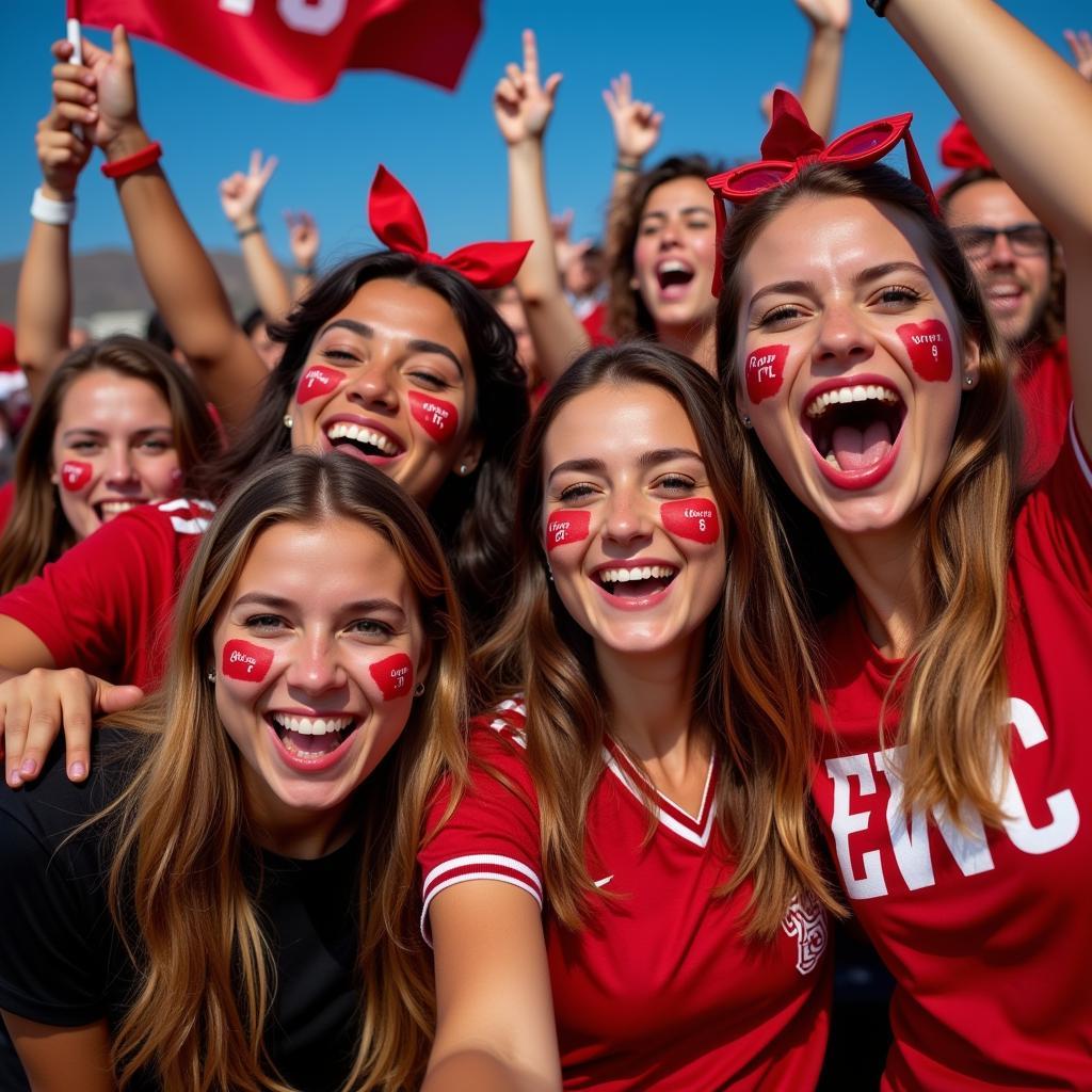 EWC Football Fans Celebrating