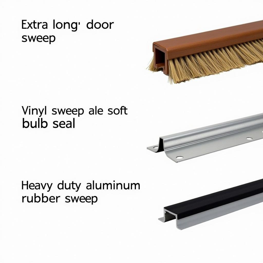 Types of Extra Long Door Sweeps