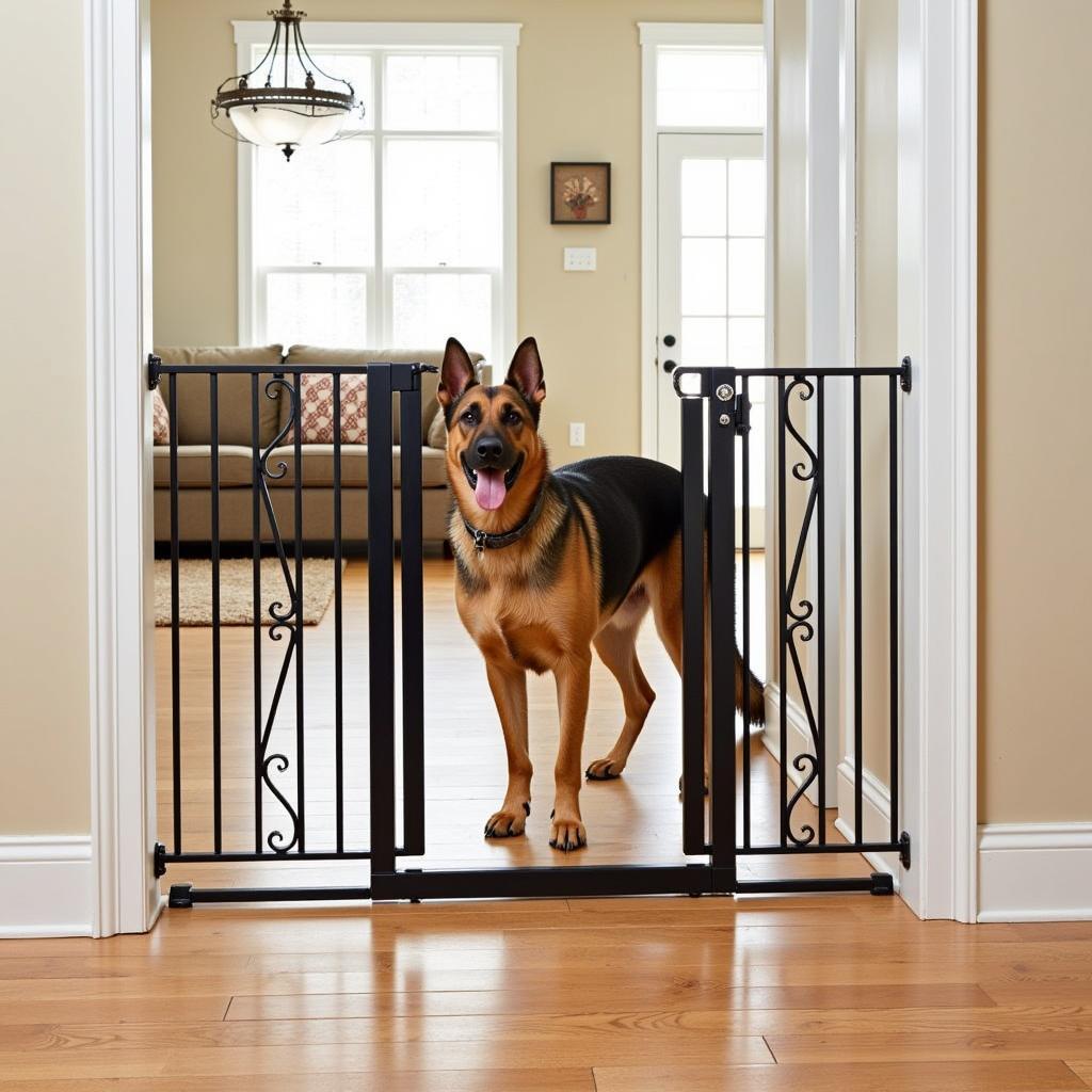 Extra Tall Pet Gate for Large Dog Breeds