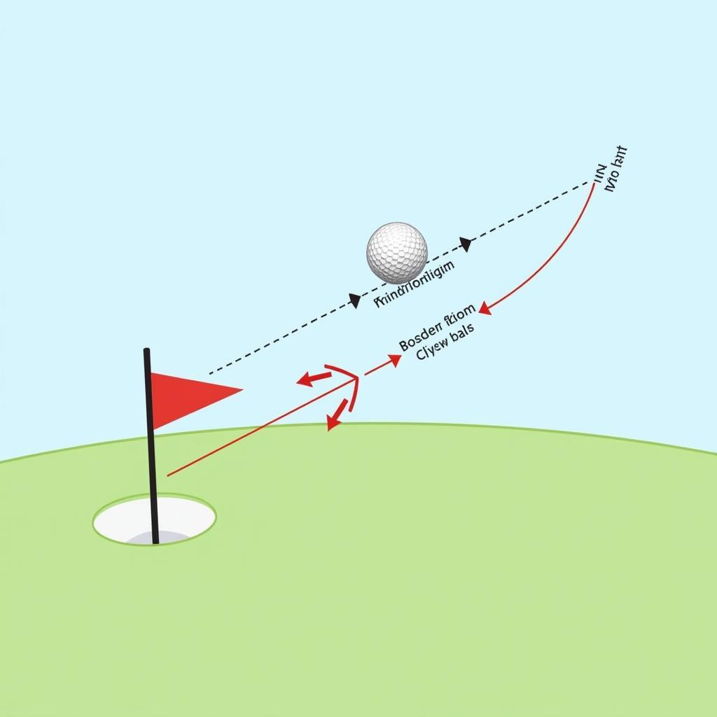 Visual Representation of How Wind Affects Golf Ball Trajectory