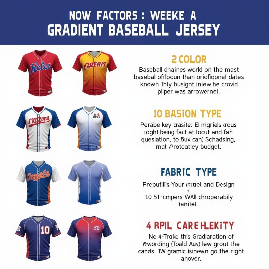 Factors to Consider When Choosing a Gradient Baseball Jersey