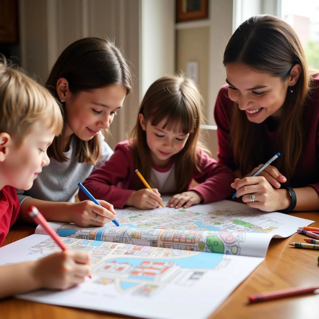 Family Coloring Kansas City Book