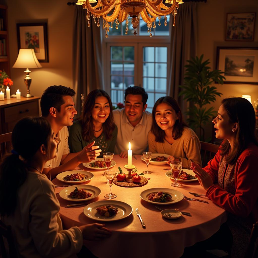 Family Singing Posada Songs