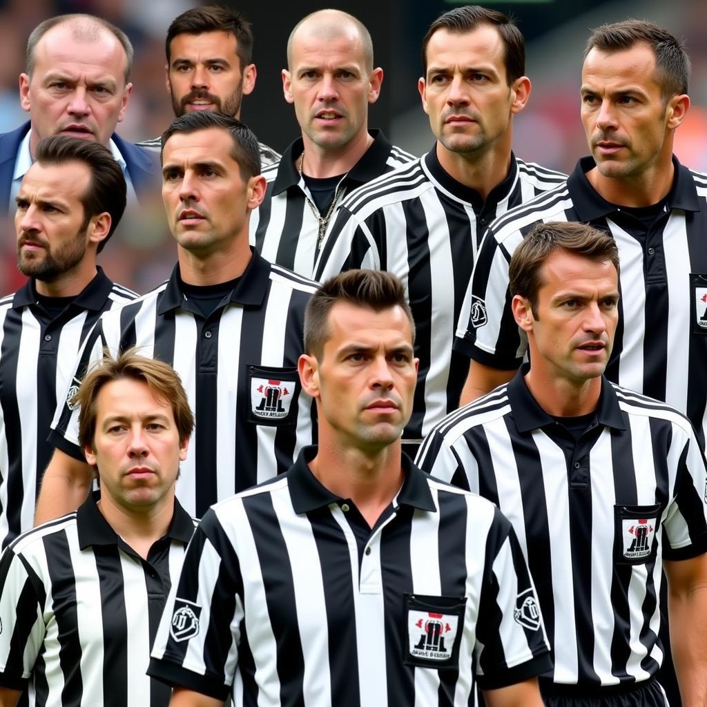 Iconic Referees Sporting the Black and White