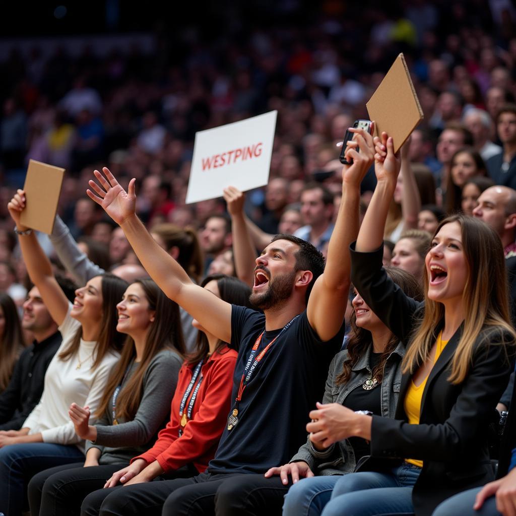  Fans at the Celebrity Basketball Game in Atlanta