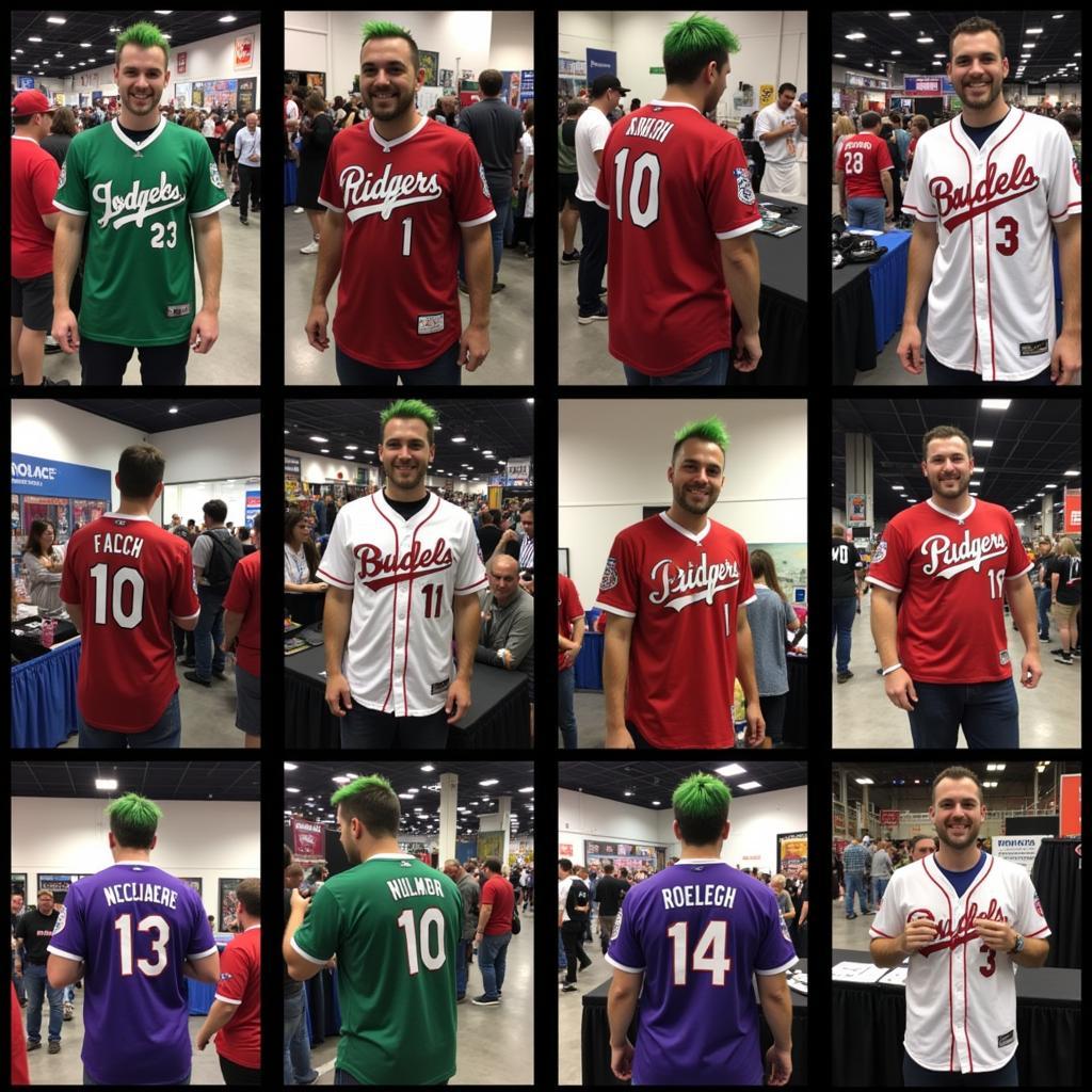 Fans sporting Joker jerseys at various events