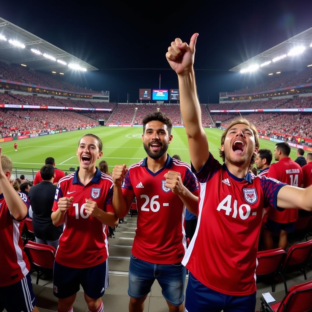 FC Dallas Fans Sporting Away Jerseys