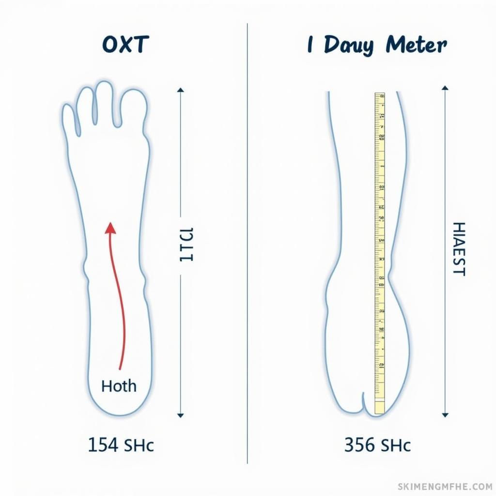 Feet and Meters Comparison