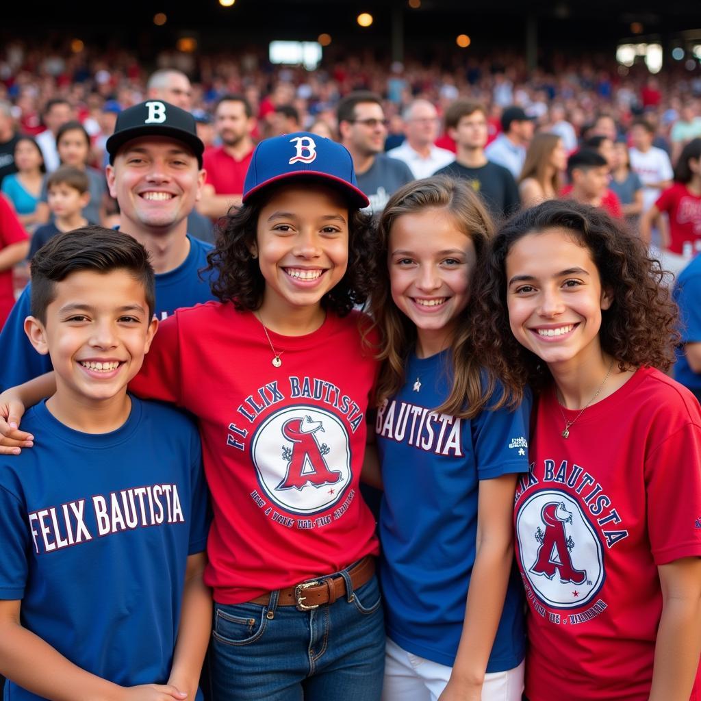 Fans showing their support