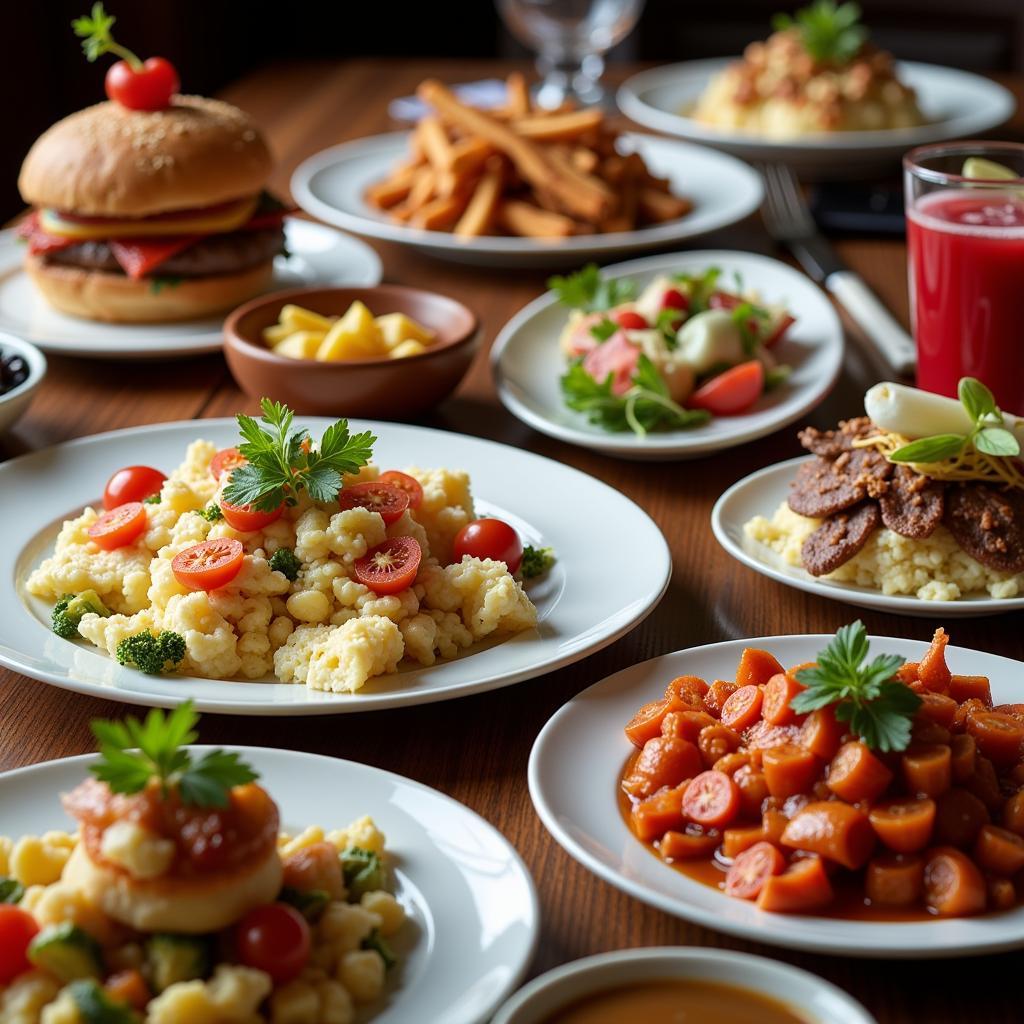 Fenway Park suite catering spread