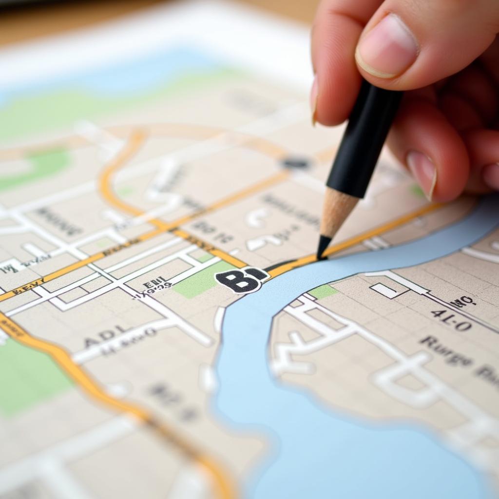 Navigating a Street Map