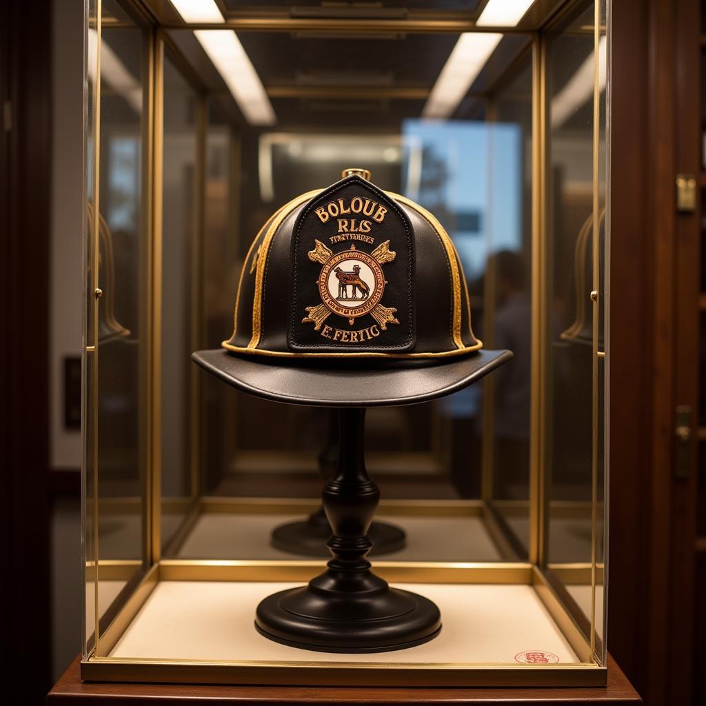 Fire Fitted Hat on Display