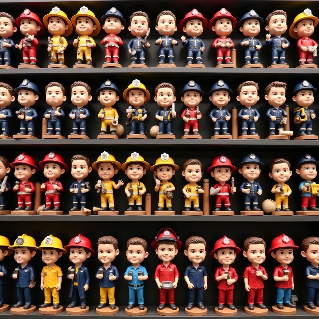 Collection of Firefighter Bobbleheads