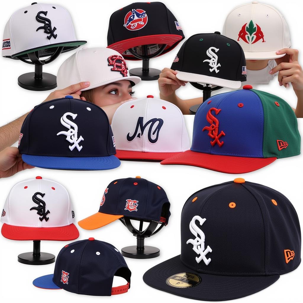 Different Styles of Fitted White Sox Hats