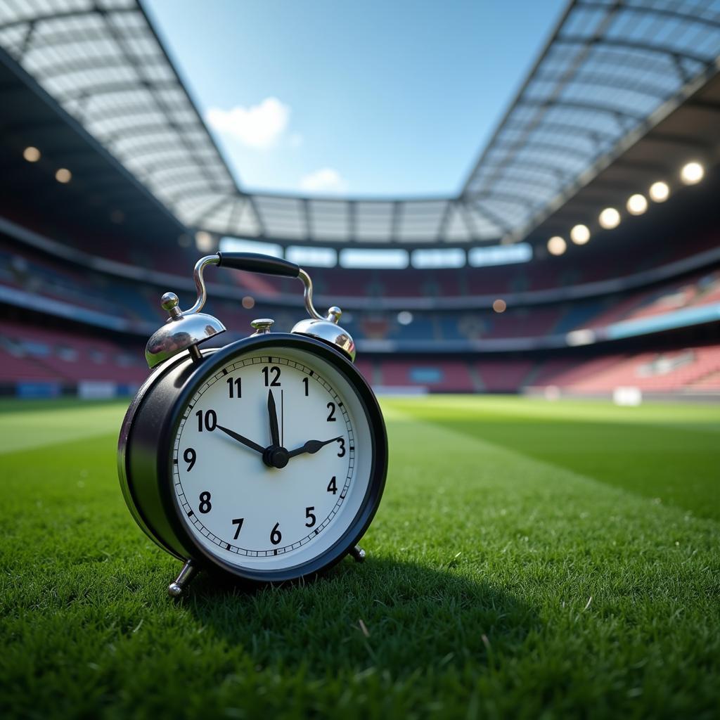 Football transfer deadline clock