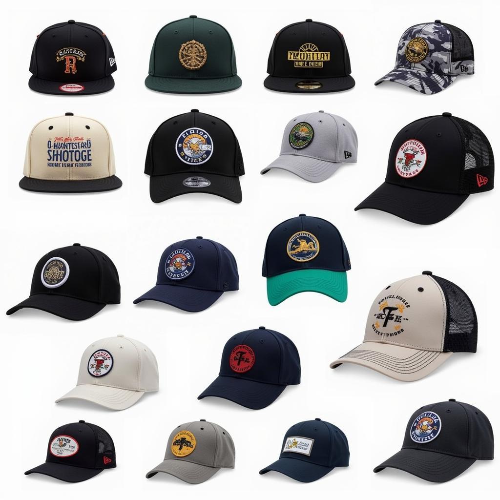 A variety of Florida heritage apparel hats on display