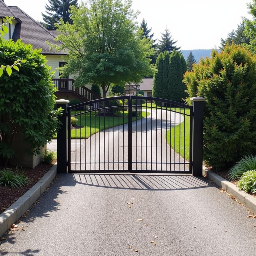 Foldable Gate Installation on a Slope