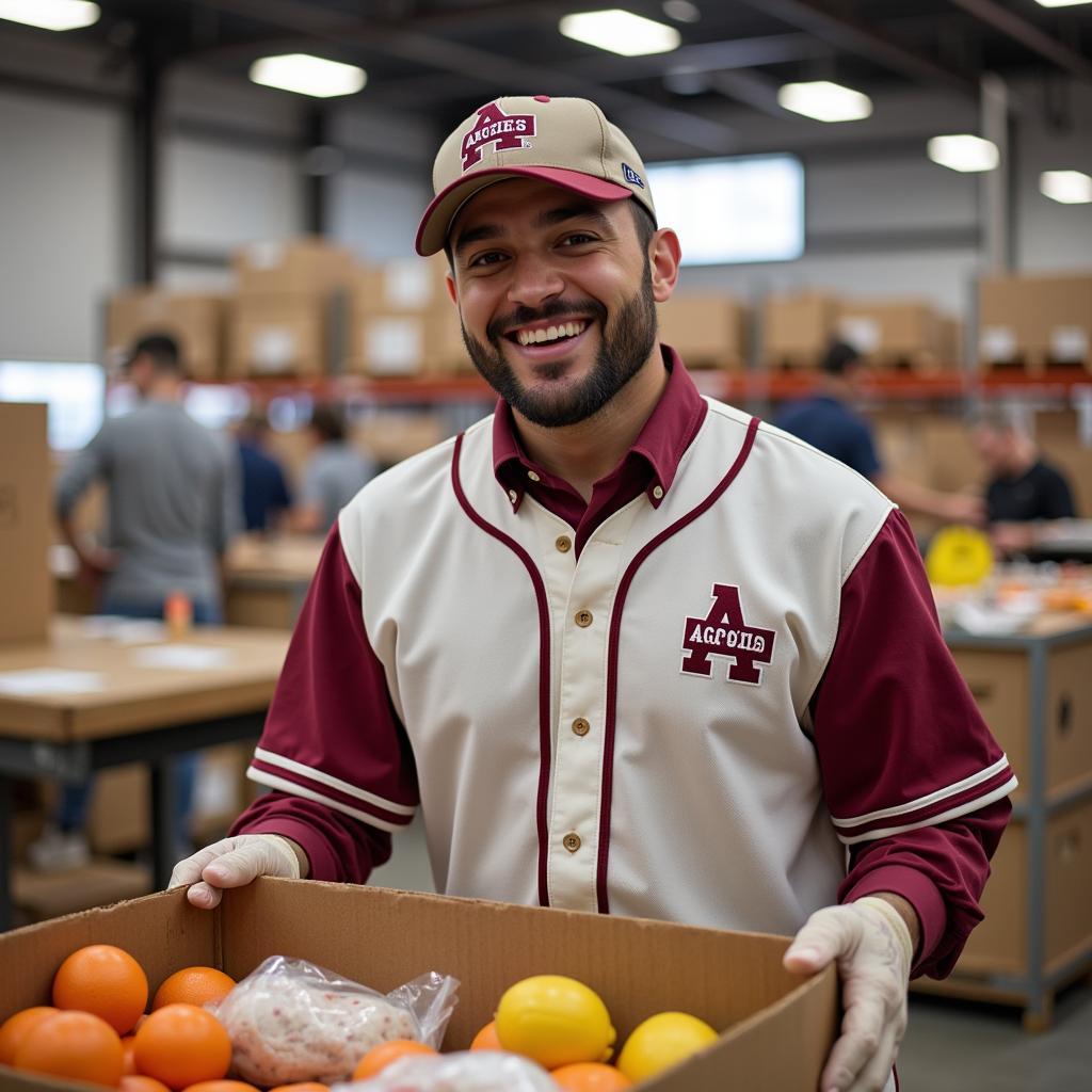 Footballer Volunteering