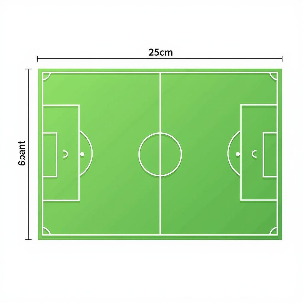 Football field dimensions in metric and imperial units