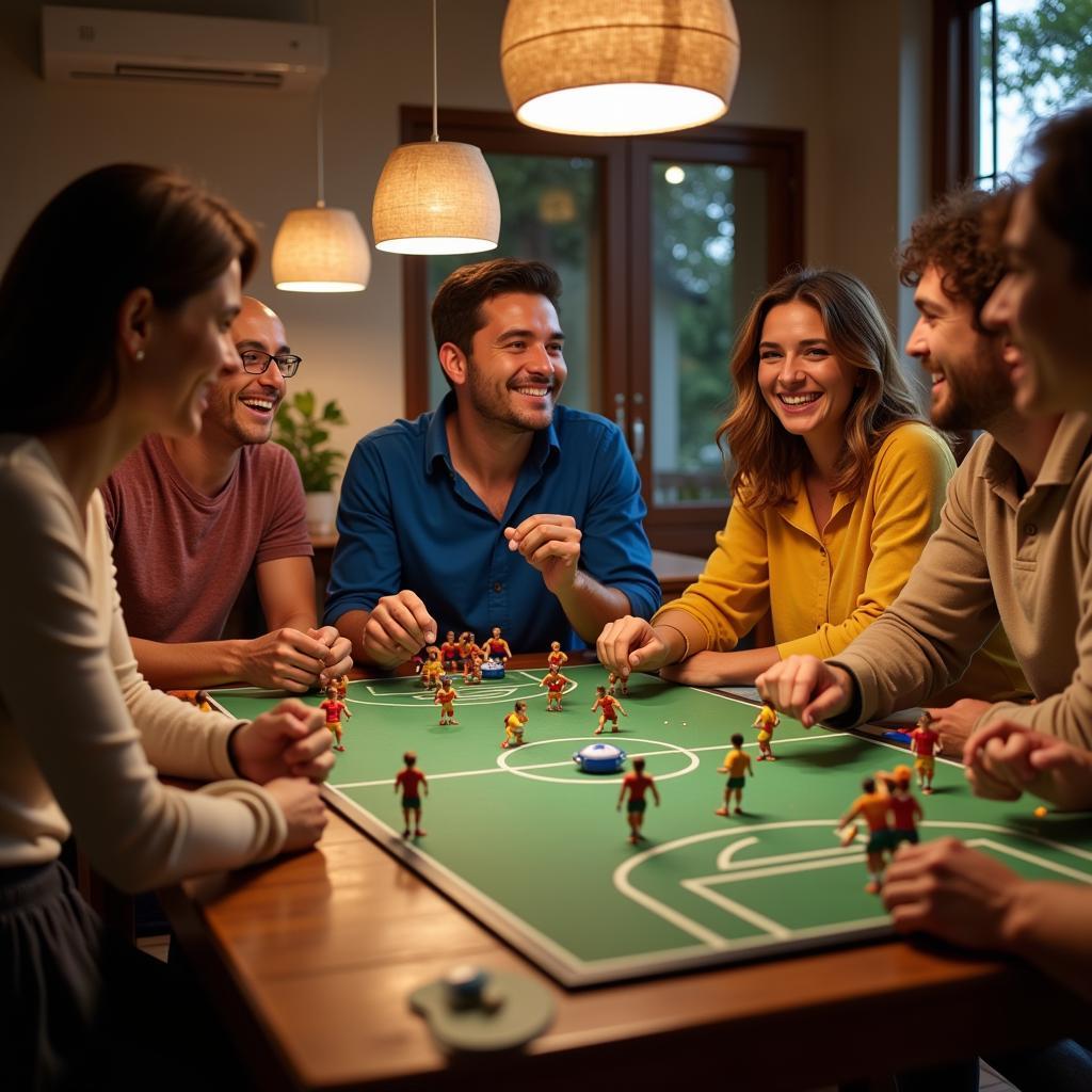 Friends and Family Playing Football Loteria