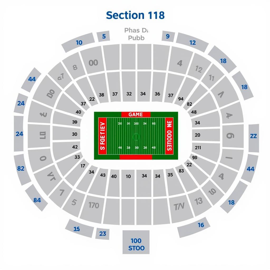 Ford Field Section 118 Seating Chart