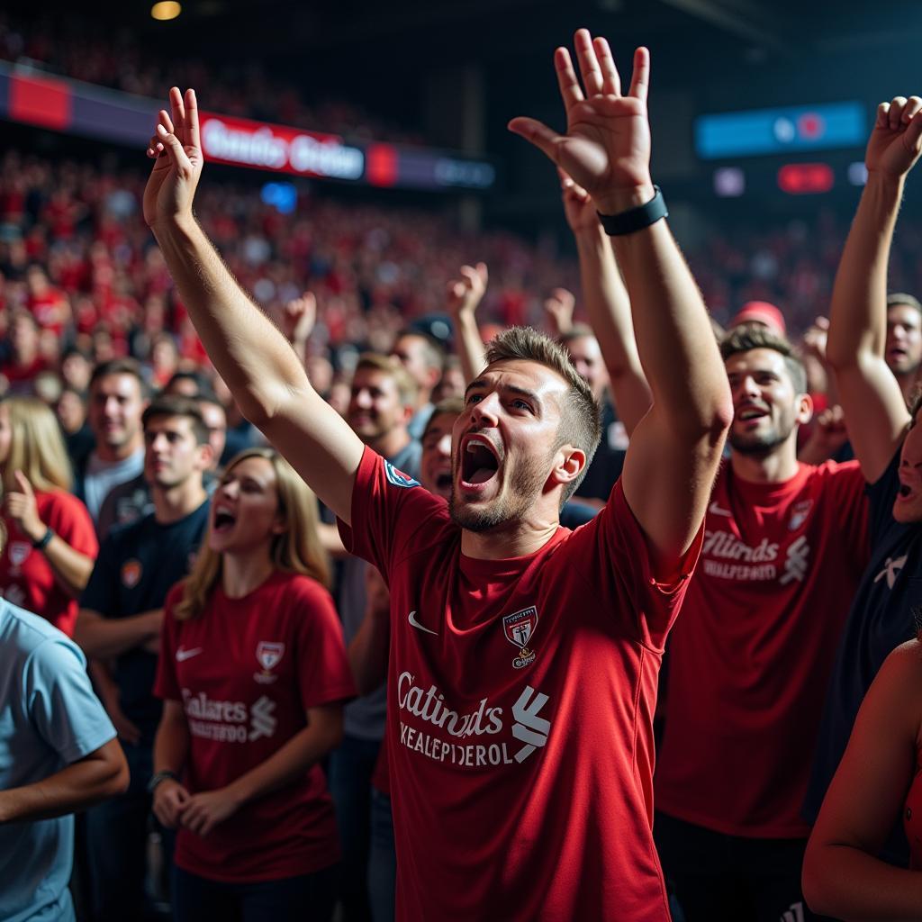 Founders League Fans Cheering