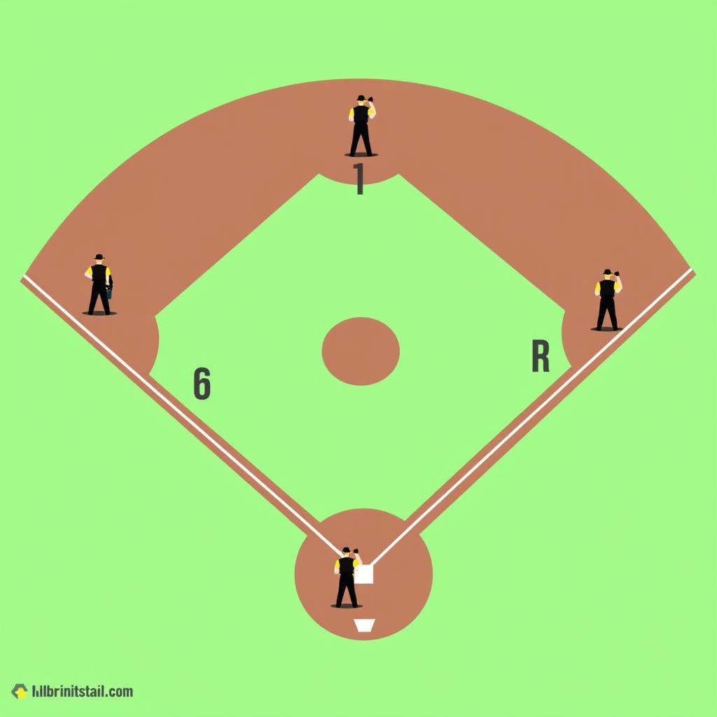 Positioning of Umpires in 4 Man System