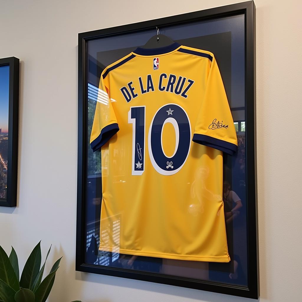 Framed Elly De La Cruz Autographed Jersey